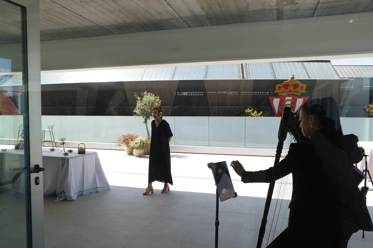 La inauguración institucional del pabellón de Caja Rural de Asturias en la Feria de Muestras, en imágenes