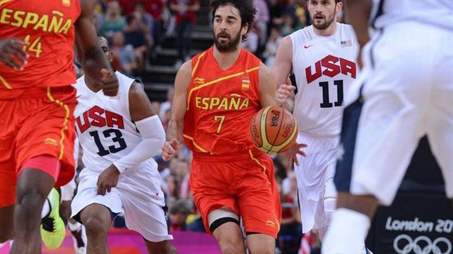 Juan Carlos Navarro en un partido con la selección