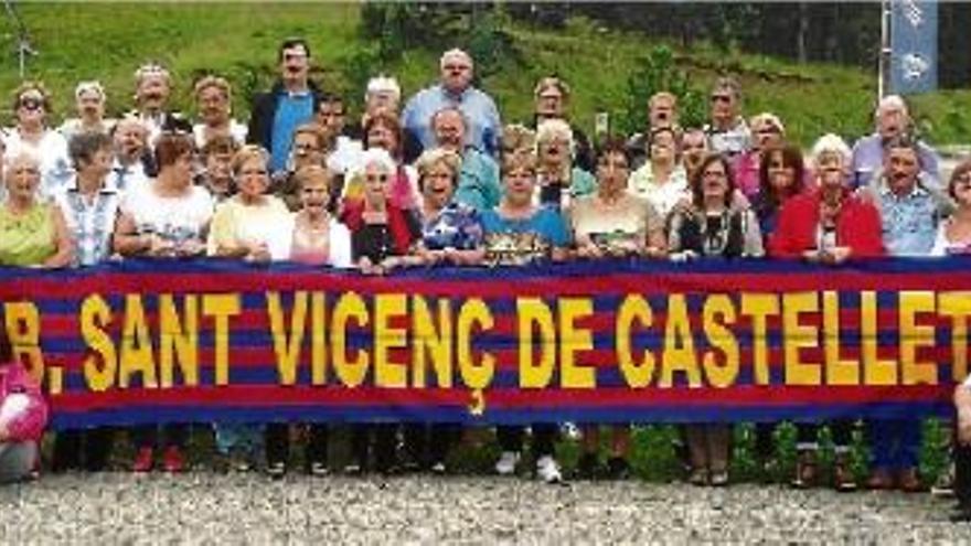 Una cinquantena de persones de la Penya Blaugrana de Sant Vicenç van a la Cerdanya