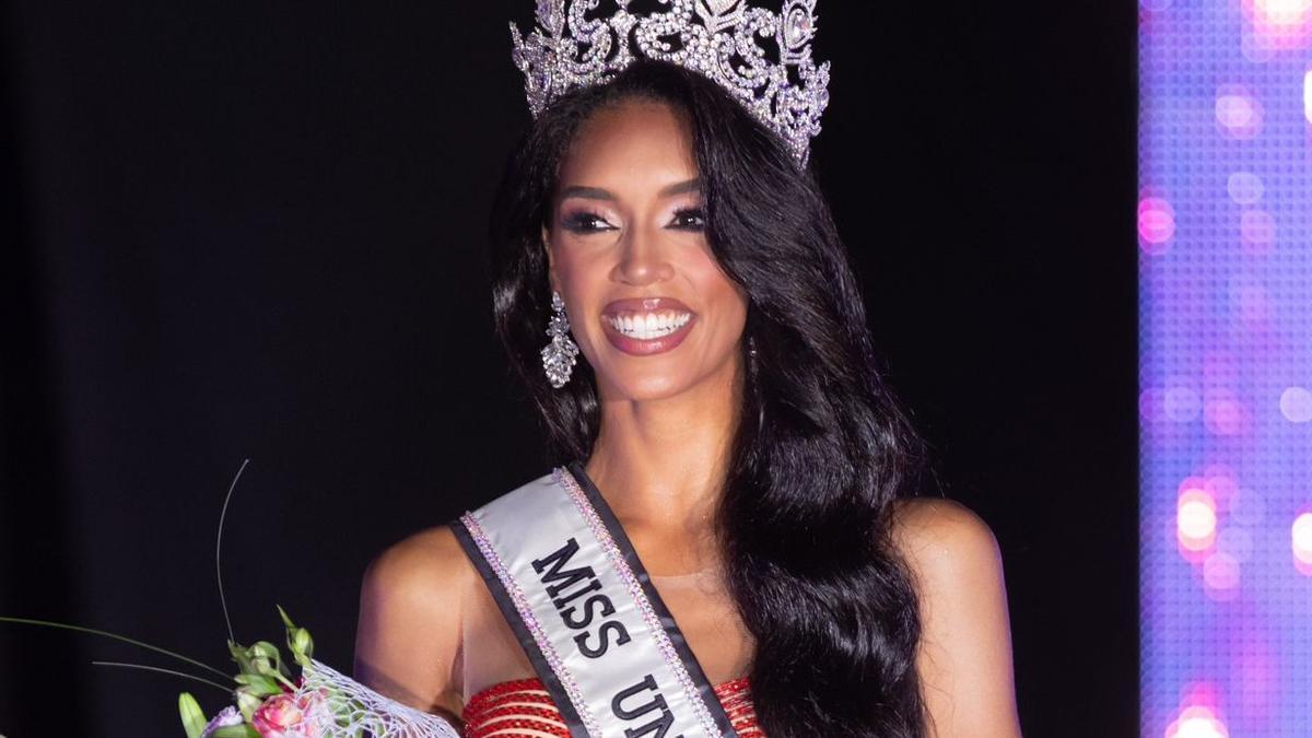La murciana Athenea Pérez, recién coronada como Miss Universo de España.