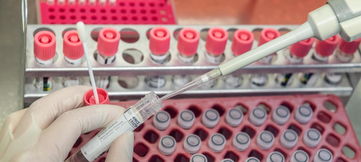 Un test de coronavirus.