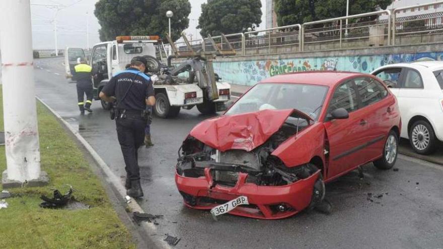 Nuevo accidente en el paseo marítimo