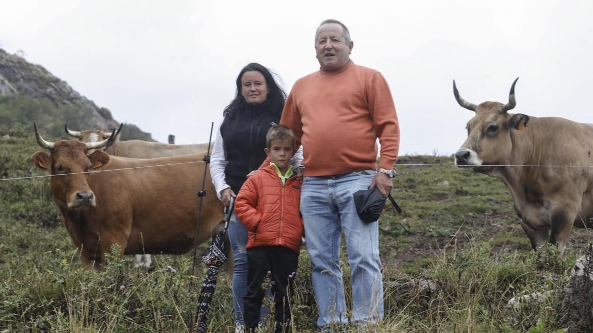 Marta Lorences y su familia