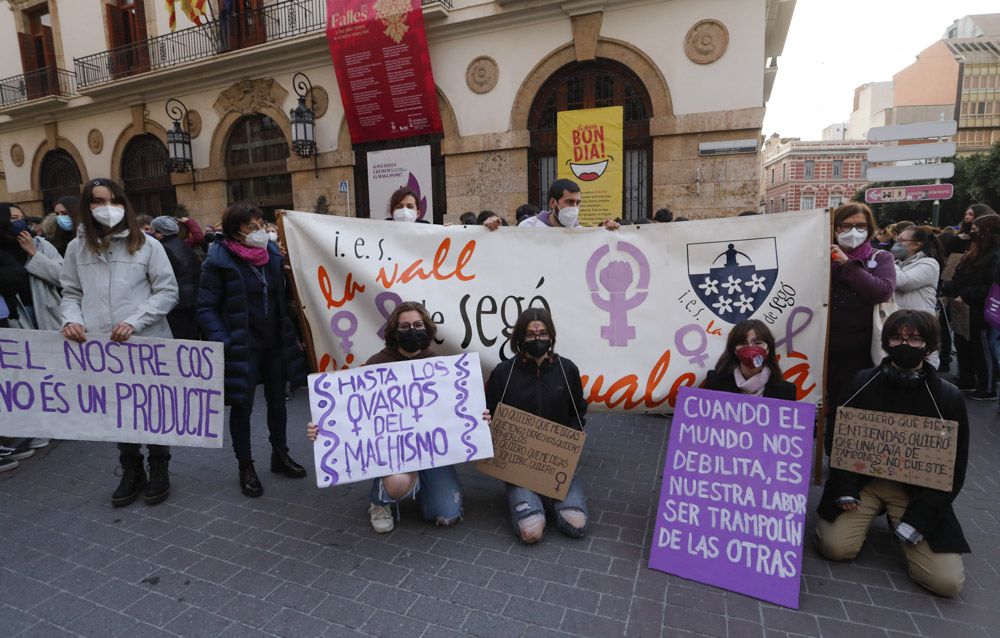 Manifestación del 8M en Sagunt.