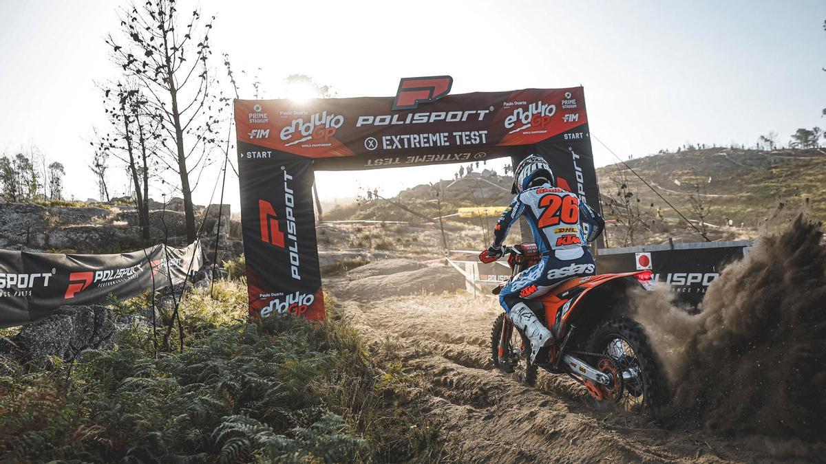 Garcia, encetant una de les tres passades que ha fet per l'Extreme Test