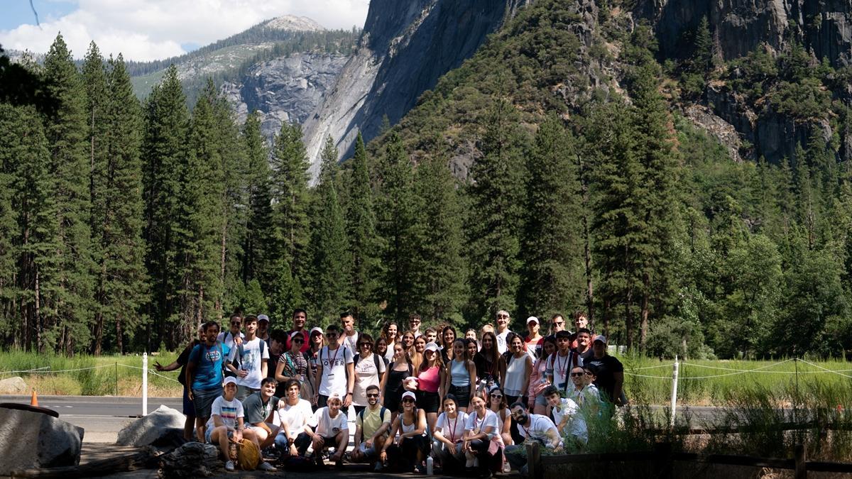 Grupo EduCaixa con Montoro en Yosemite