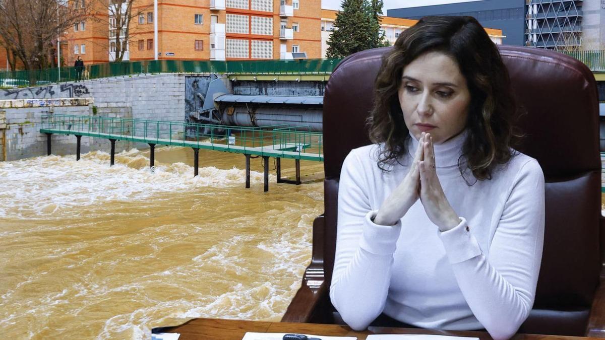 Carreteras cortadas en Madrid tras el desbordamiento del Río Manzanares: la Aemet mantiene la alerta amarilla en la Comunidad