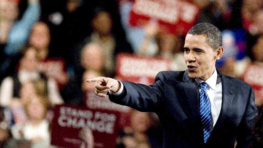 El senador por Illinois y aspirante a la candidatura presidencial demócrata Barack Obama.