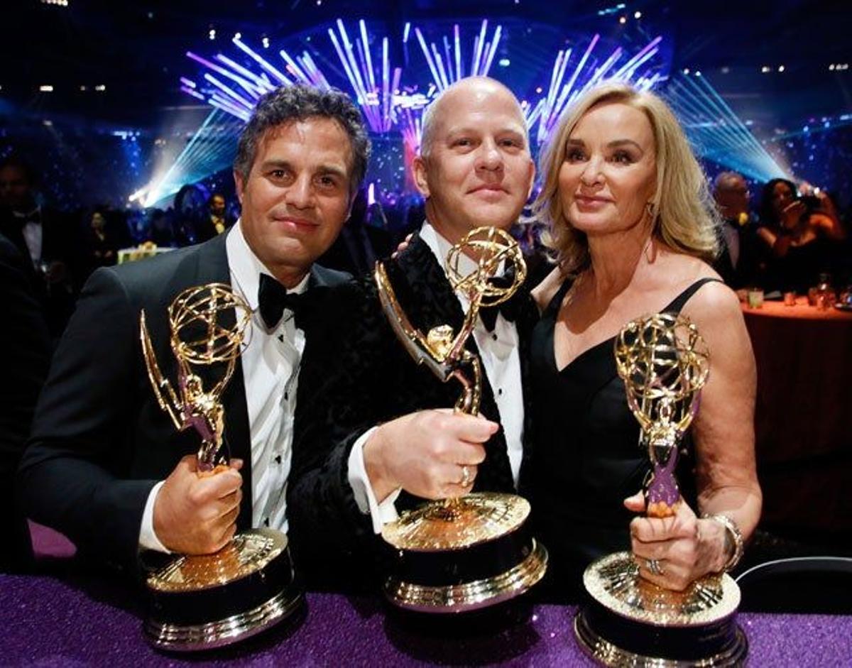 Mark Ruffalo, Ryan Murphy y Jessica Lange