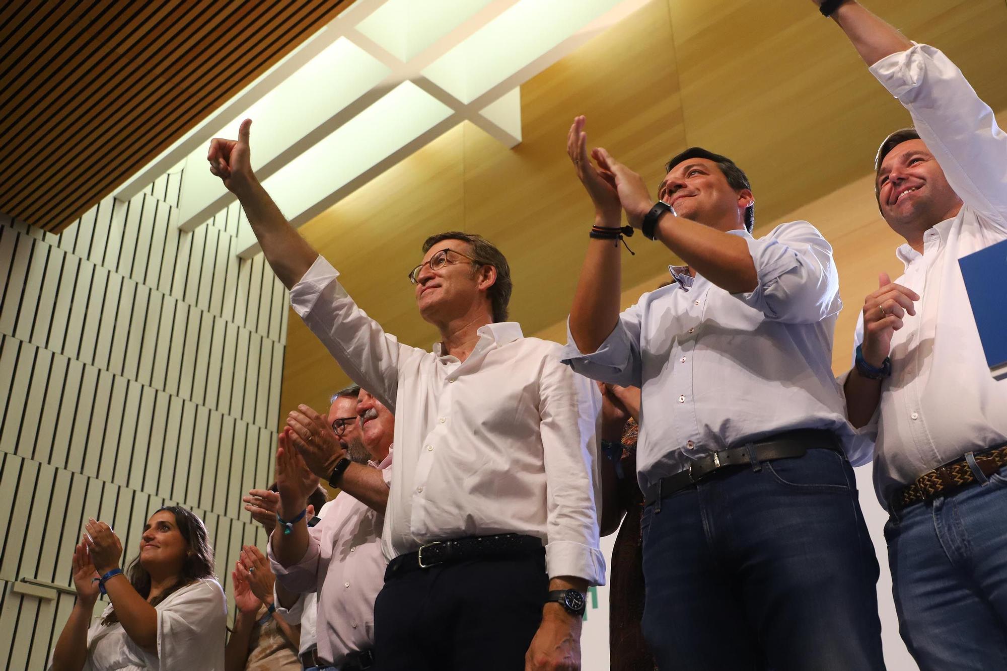 El presidente del Partido Popular, Núñez Feijóo, participa en Córdoba en un acto electoral del PP cordobés