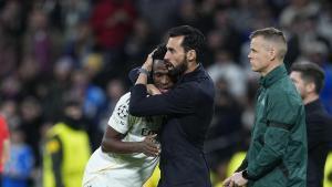 Vinicius Junior y Arbeloa.