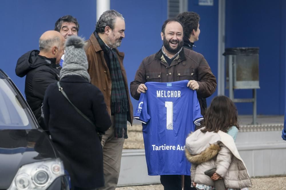 Entrenamiento a puerta abierta del Real Oviedo