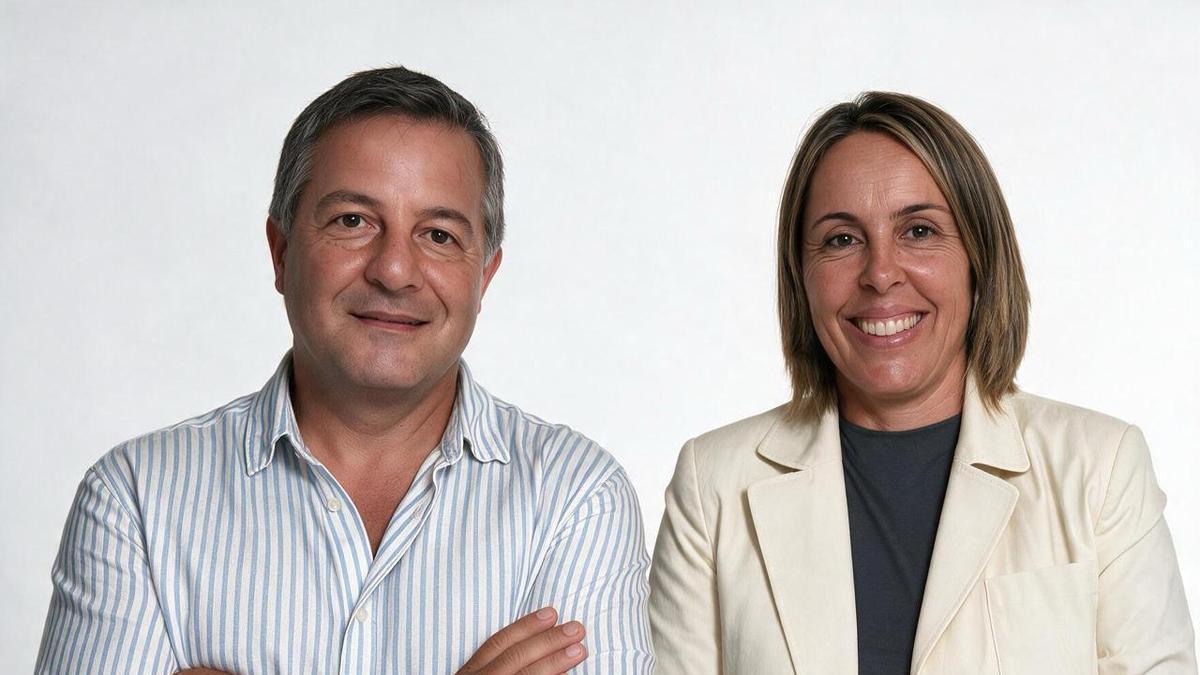 Javier y Nuria, de la Fundación Lingoreta