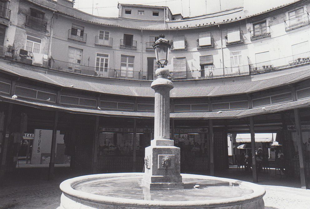 La plaza Redonda antes de su última remodelación