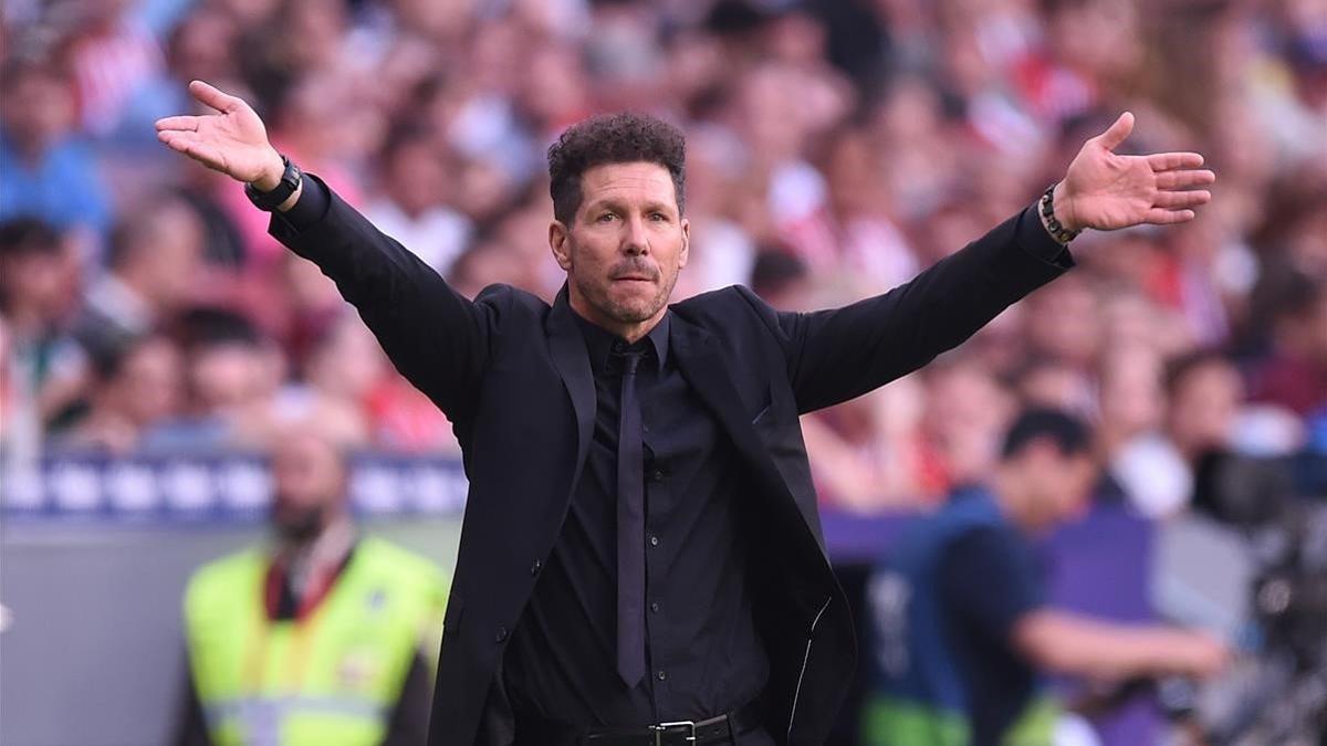 Simeone, en un partido reciente.