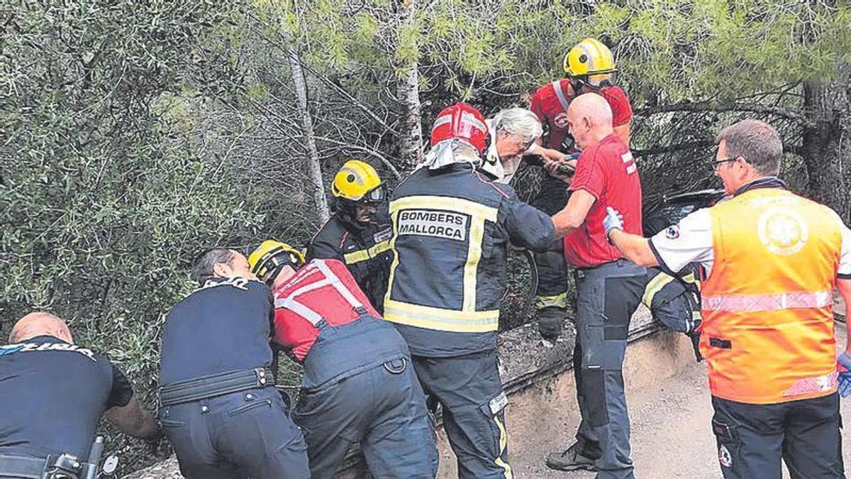Los bomberos de Mallorca realizaron el rescate.