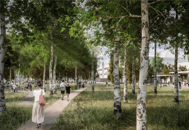 En imágenes | El antes y el después del DAT Alierta tras la creación de un bosque lineal