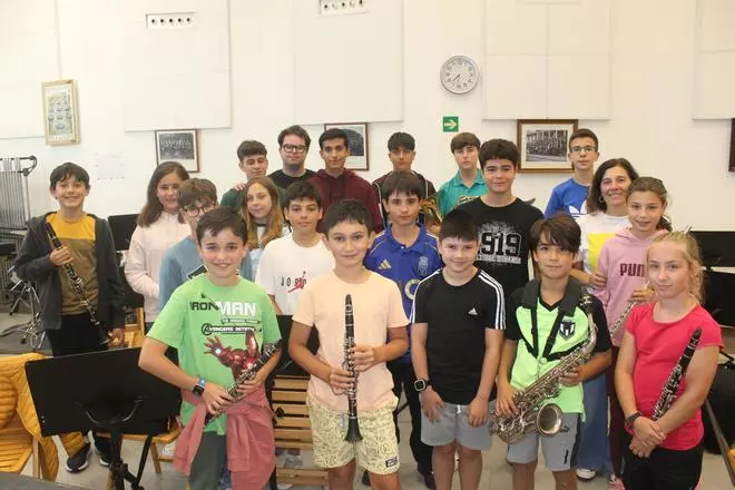 Ensayo de la Banda de Música de Siero