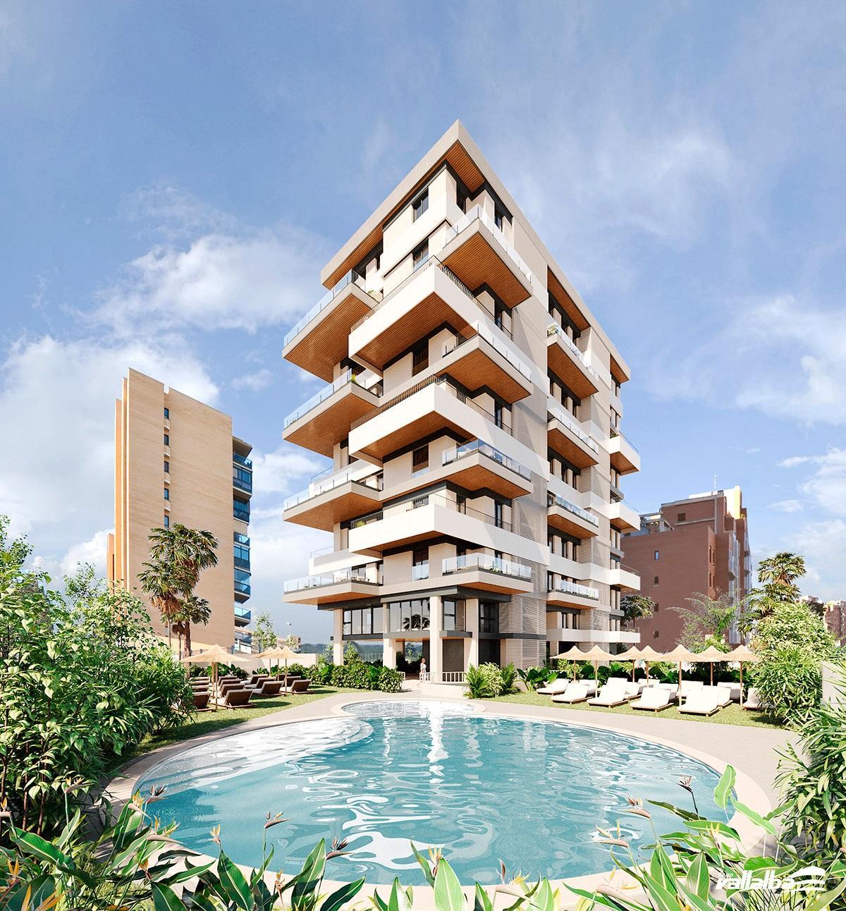 Vista de Residencial TRIDENTE, otro de los proyectos de Vallalba Real Estate en la provincia de Alicante.