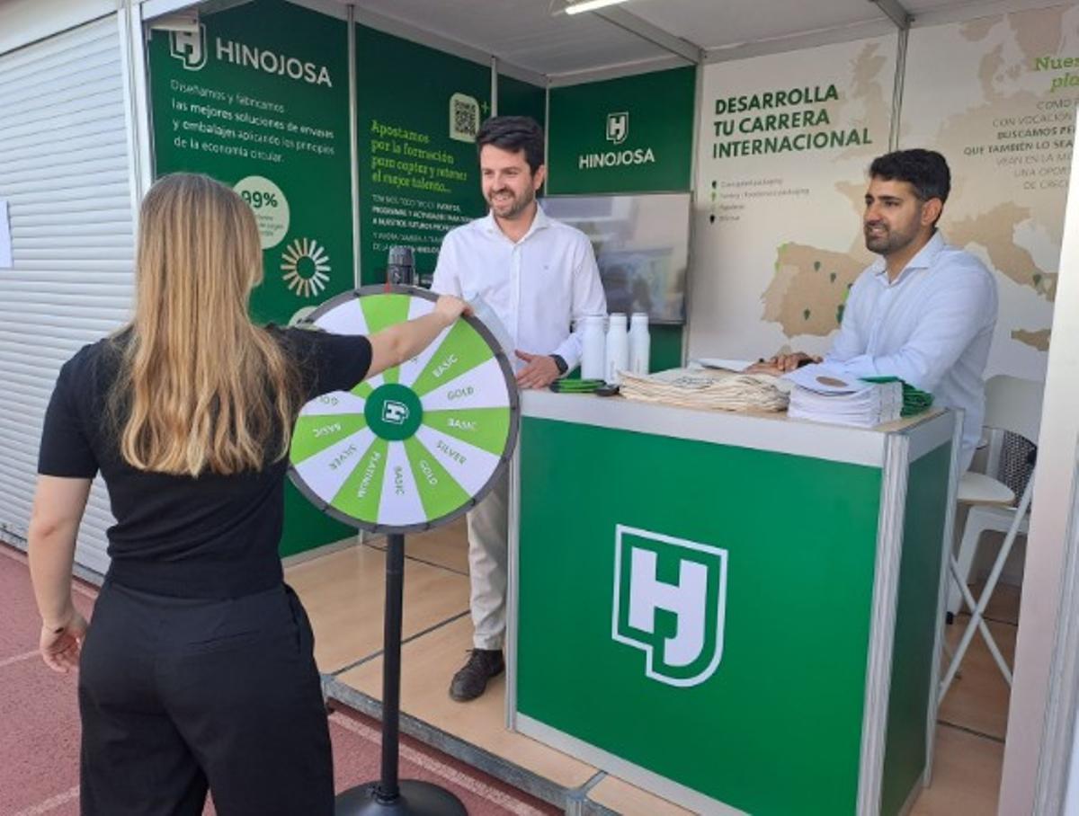 Estand de Hinojosa en el Foro de Empleo de la UPV.