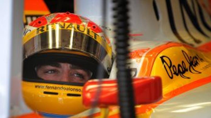 Alonso lidera la segunda sesión de entrenamientos libres del GP de Europa y Alguersuari acaba 19°