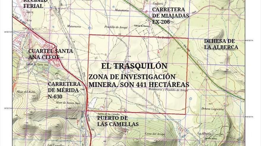Cáceres presenta alegaciones al proyecto de la mina El Trasquilón