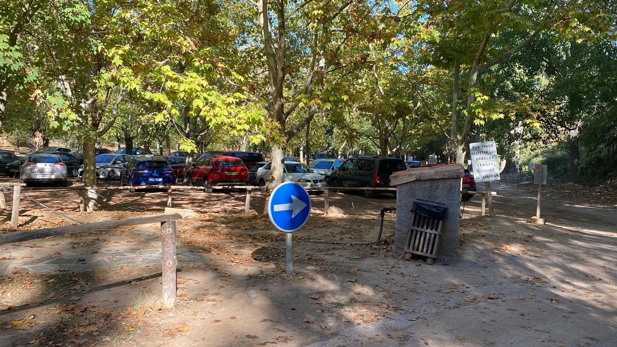 Aparcamiento del Monasterio de Piedra donde sucedieron los hechos