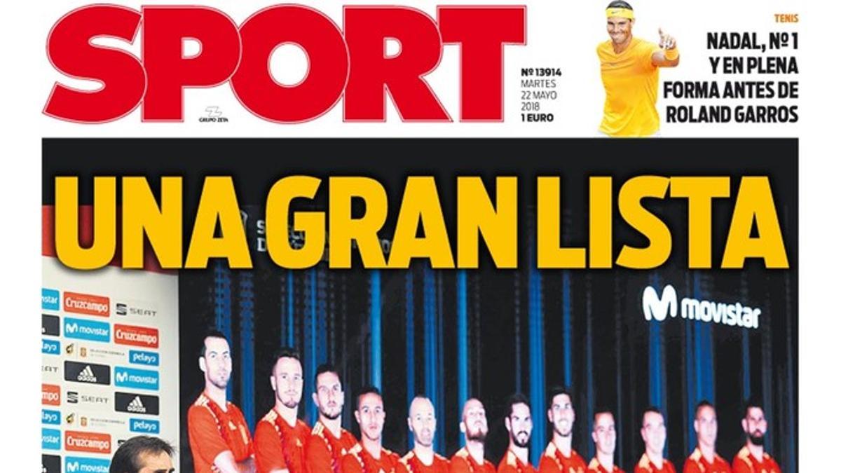 La portada de hoy