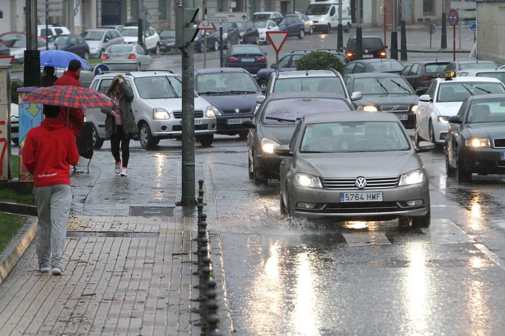 Efectos del temporal en Ourense