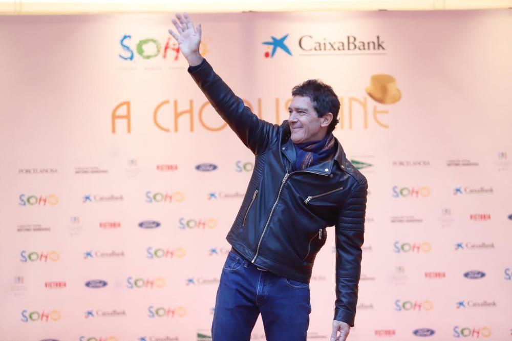 Llegada de Antonio Banderas al Teatro del Soho Caixabank para el estreno de 'A Chorus Line'.