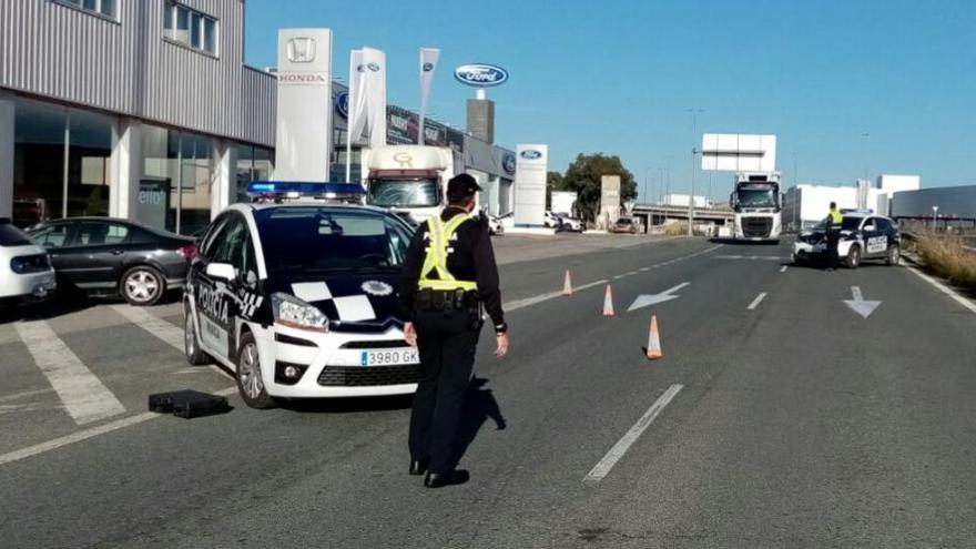 Control de la Policía Local de Murcia.