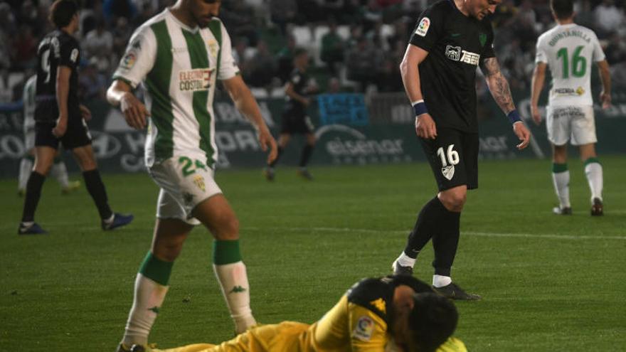 Seleznov se lamenta en una ocasión fallada en el partido contra el Córdoba.