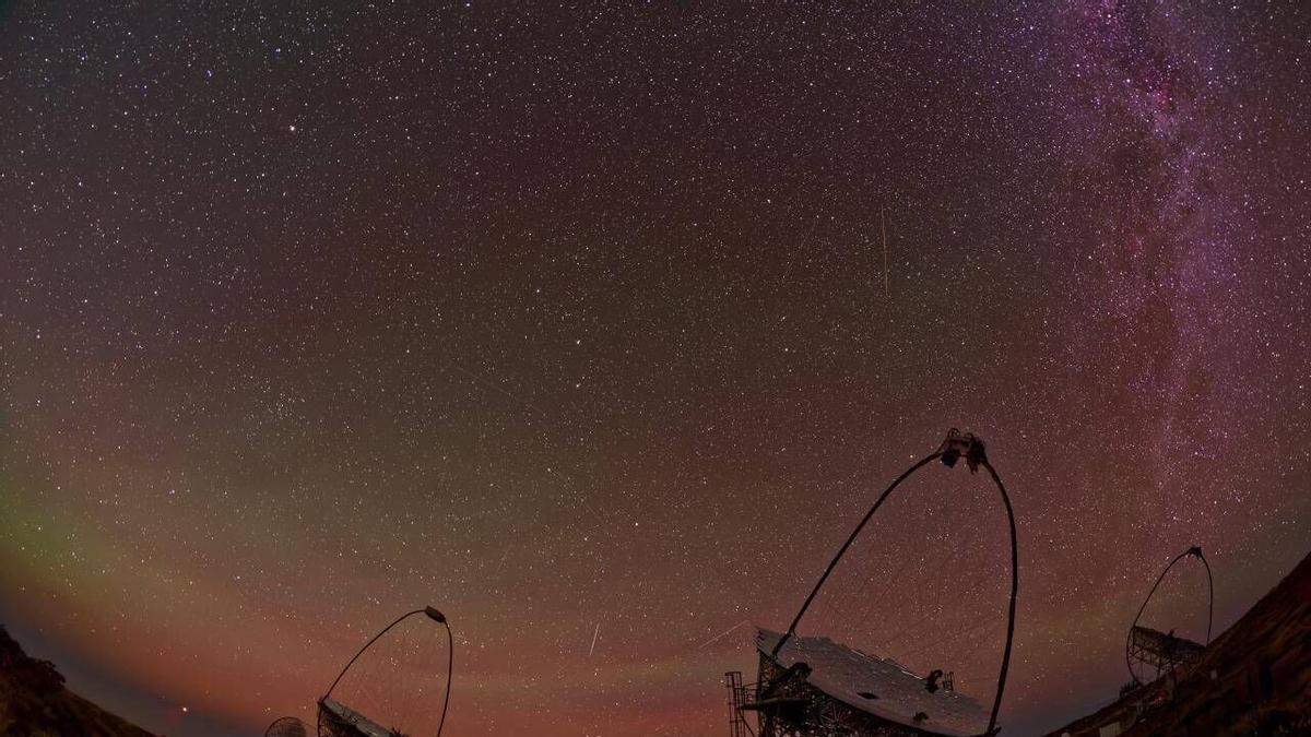 Los telescopios MAGIC y LST-1 operando en el Observatorio del Roque de los Muchachos