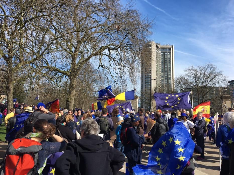 Manifestación en Londres contra el ''Brexit''