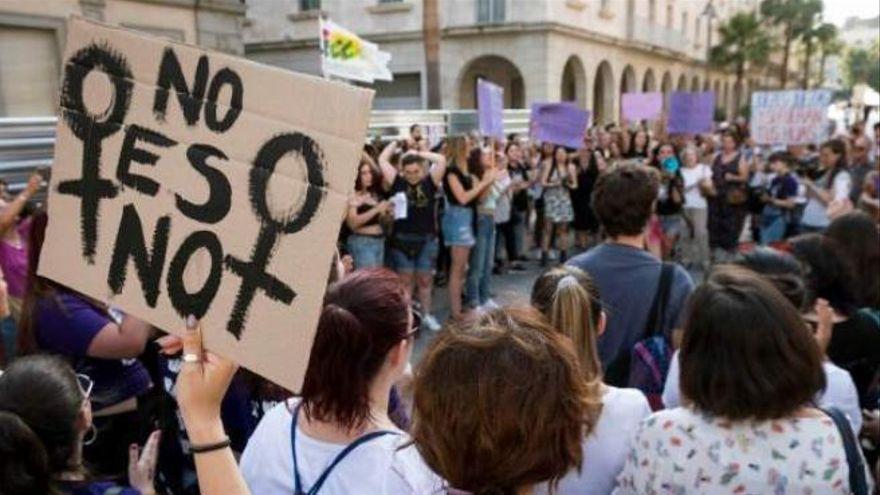 Manifestación para clamar contra las agresiones sexuales y machistas.