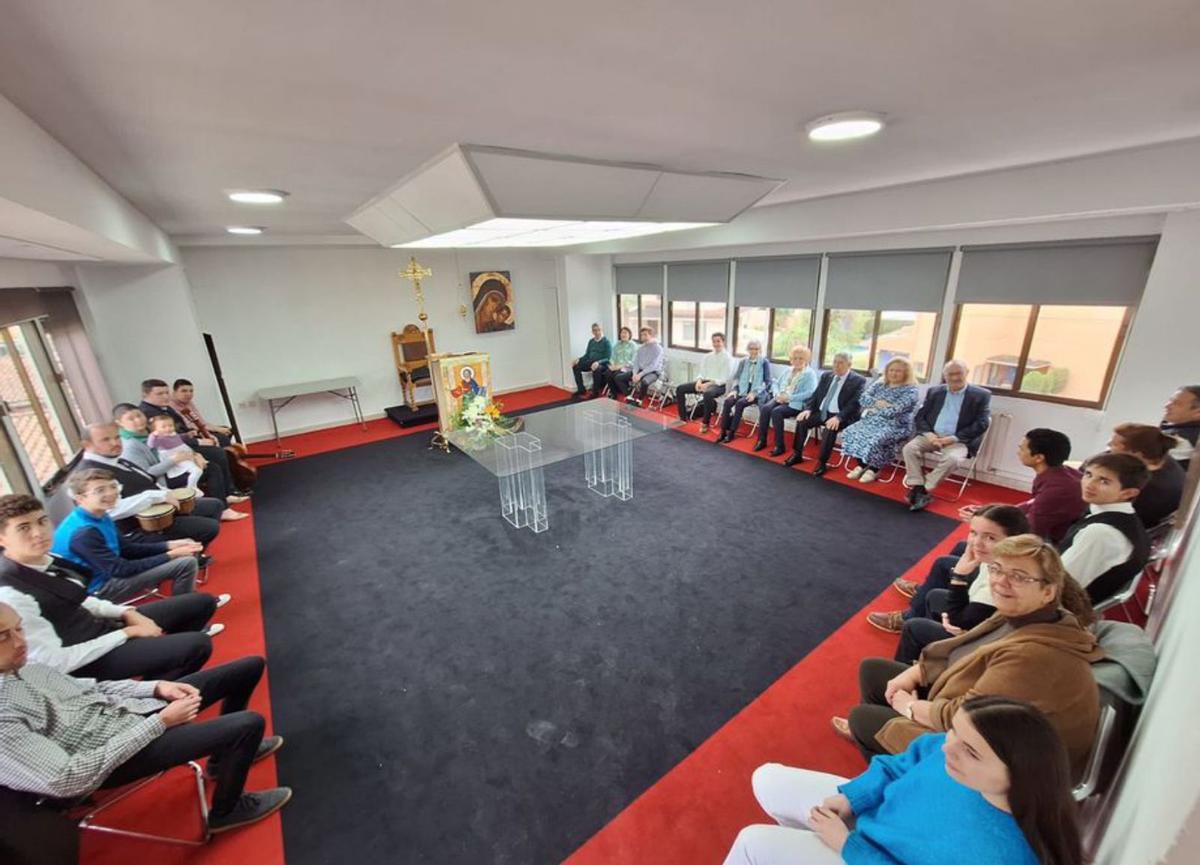 Rezando laudes en la casa de convivencia San José de Cabra. | CÓRDOBA 