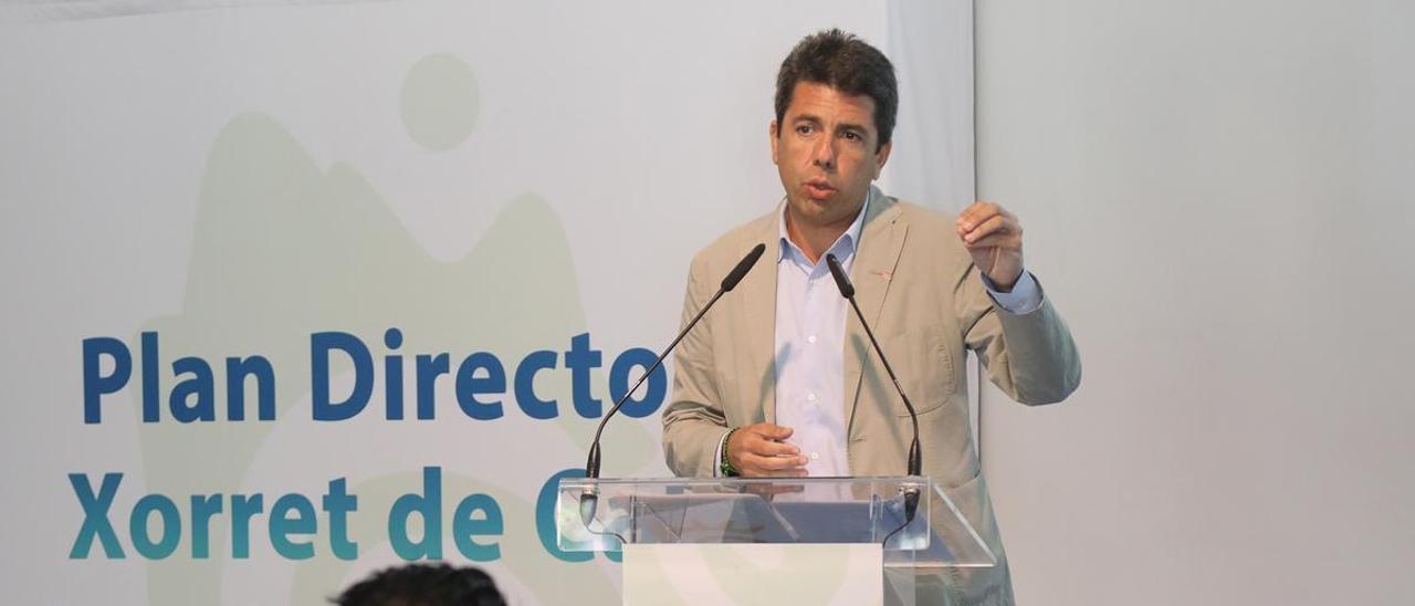 Carlos Mazón ha presentado el proyecto de Xorret de Catí este miércoles.