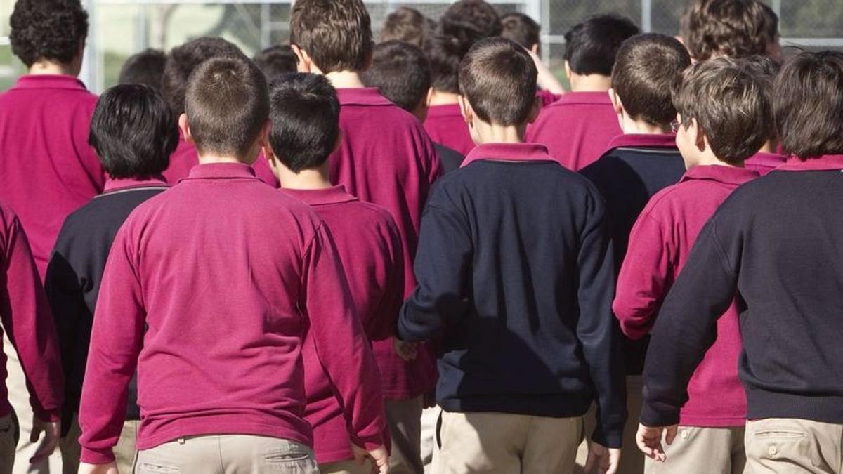 Alumnado británico.