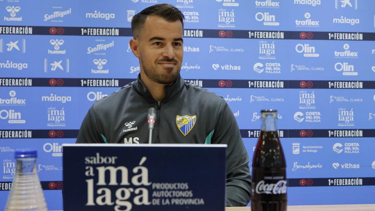 Manolo Sánchez, segundo entrenador blanquiazul.