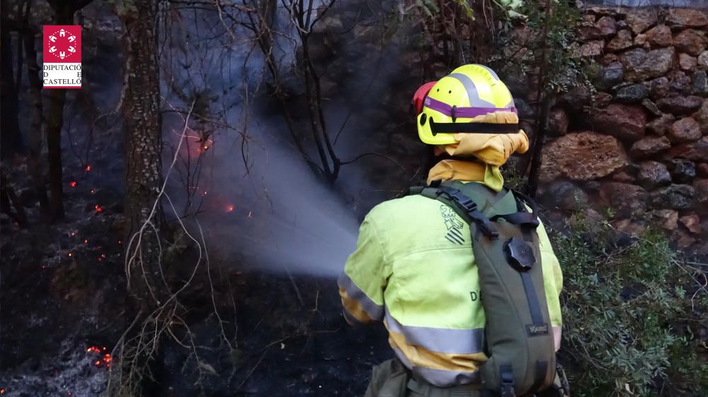 Incendio forestal en Artana