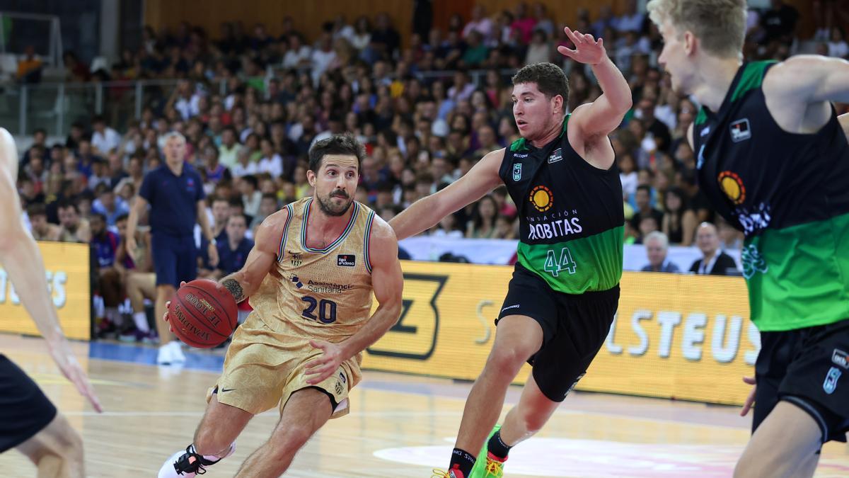 Laprovittola, en una acción de la final de la Lliga Catalana ante el Joventut