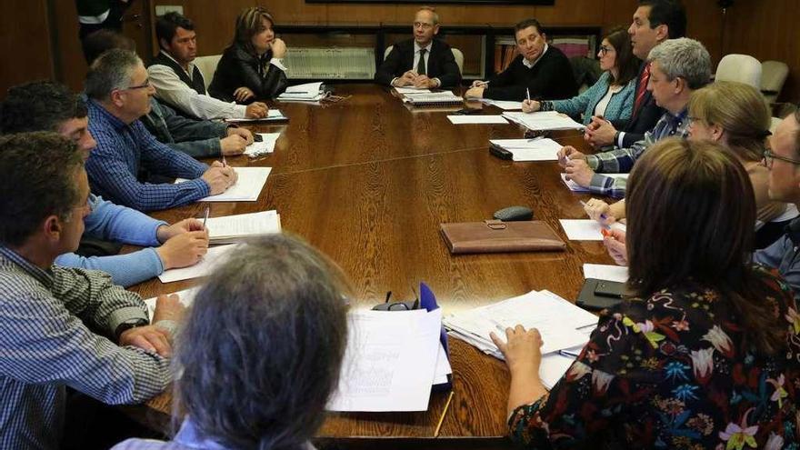 Reunión del Consejo Provincial Agrario, constituido ayer en la Delegación Territorial de la Junta.