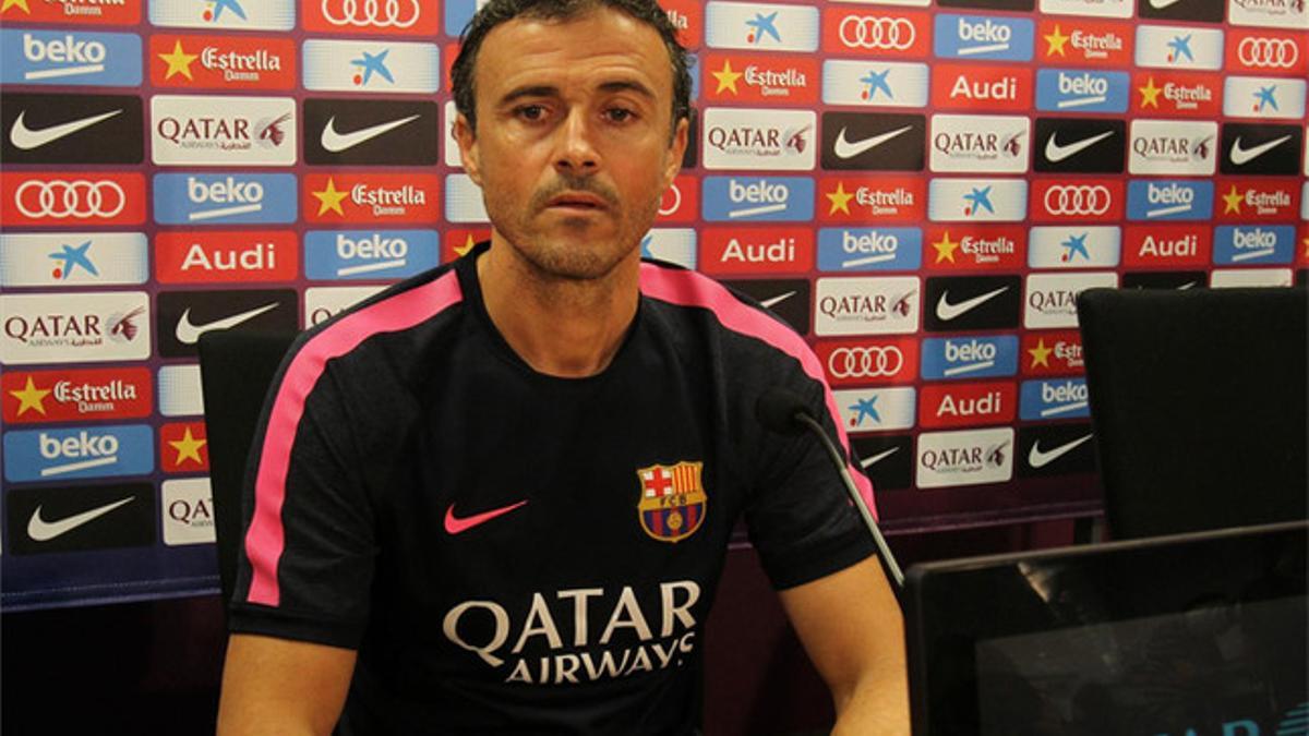 Luis Enrique confía en la reacción del equipo ante el Celta