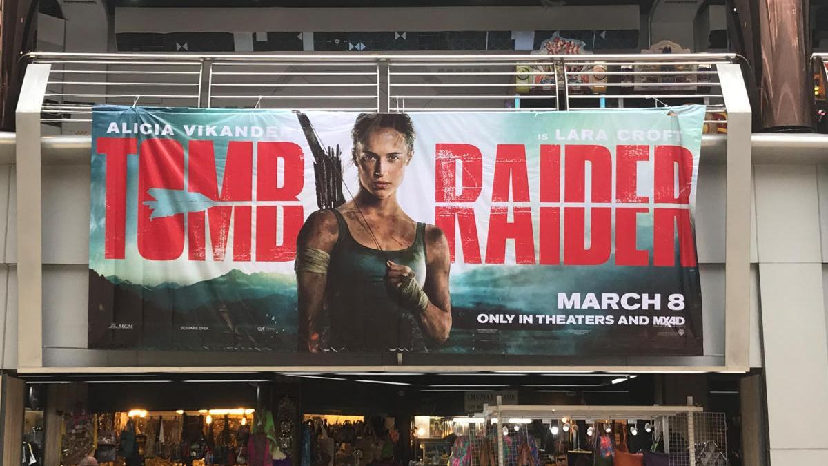 El cartel de &#039;Tomb Raider&#039;, también protagonizada por Alicia Vikander.