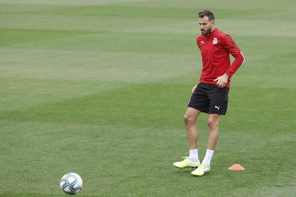 Entrenament del Girona FC a La Vinya