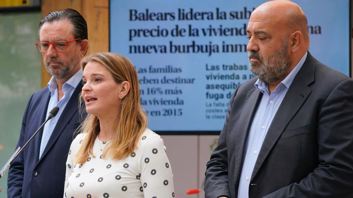 Marga Prohensen su comparecencia sobre las medidas del PP en materia de vivienda.