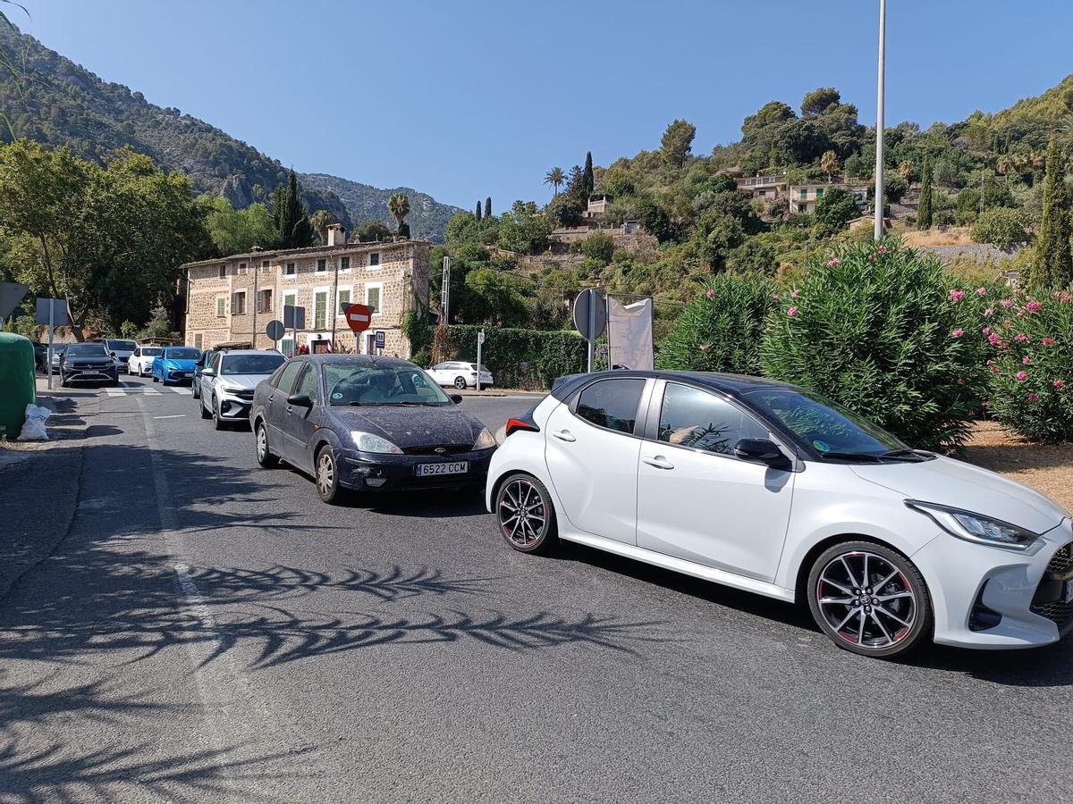 Primeras retenciones en la entrada de Sóller