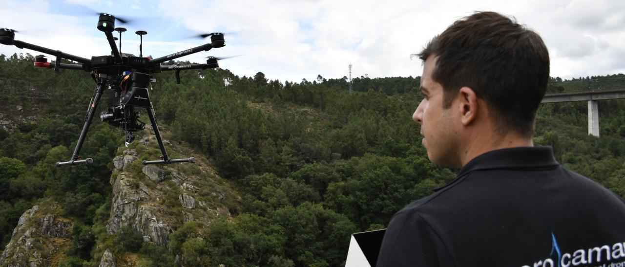 Uno de los drones de Aerocámaras.