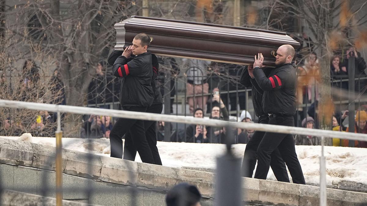 Funeral y ceremonia de despedida del político opositor ruso Alexei Navalny en Moscú