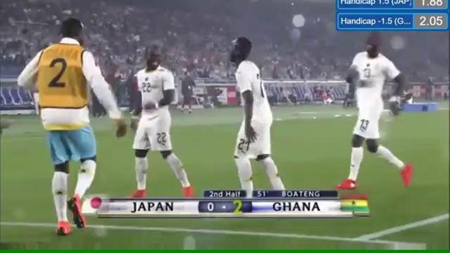 Gol de Boateng con Ghana